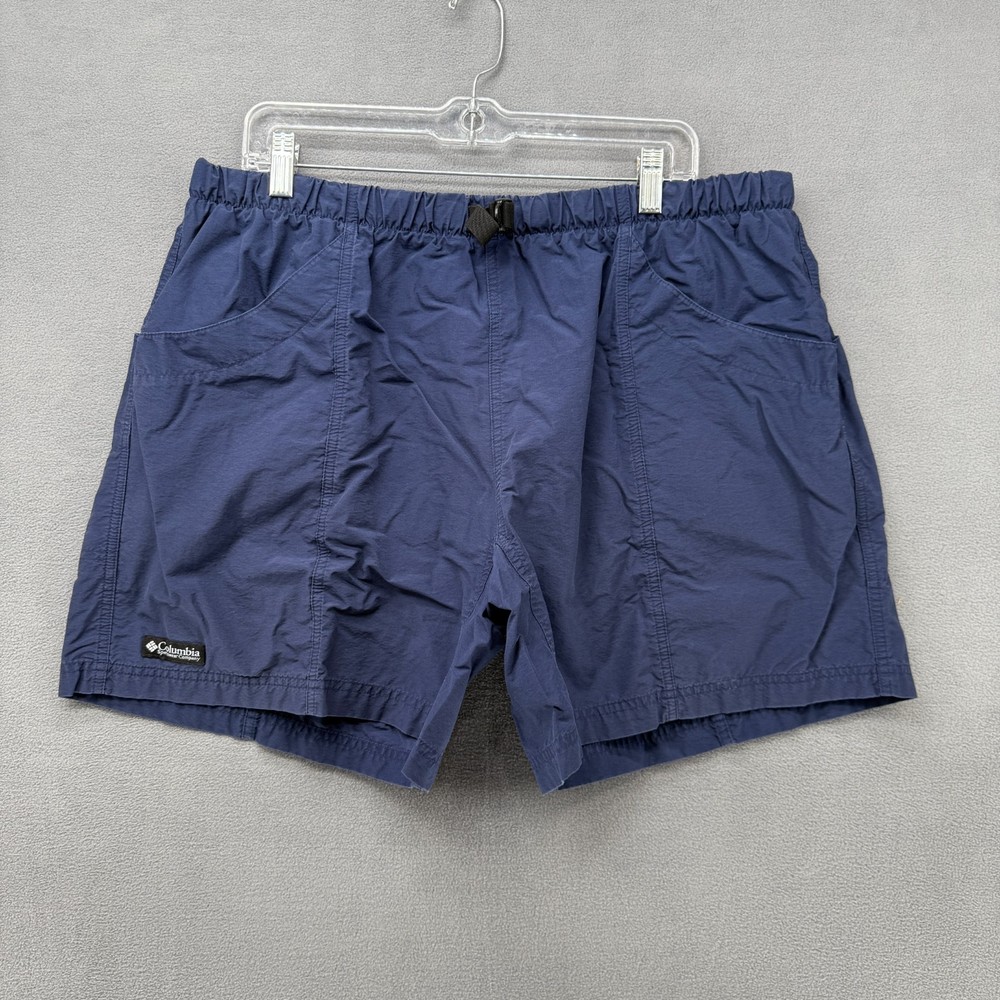 Columbia Sportswear Co. Swim Shorts Mens XL Blue Mesh Lined Outdoor Fishing Logo