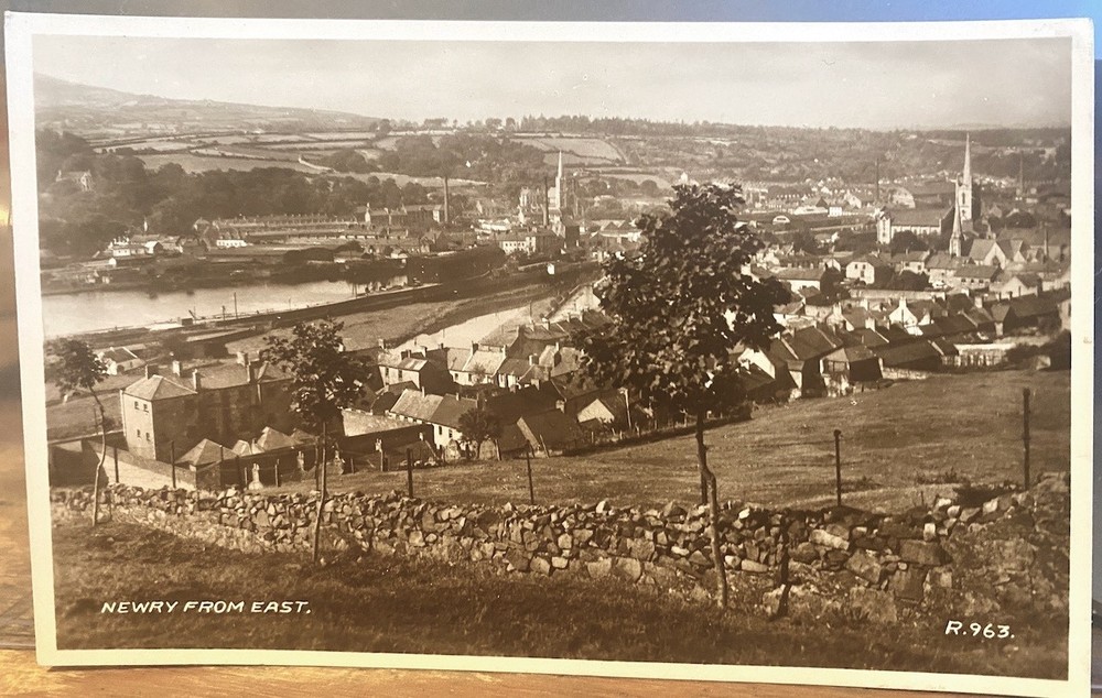Postcard RPPC NEWRY From East Down Northern Ireland Castle Real Photo Valentine