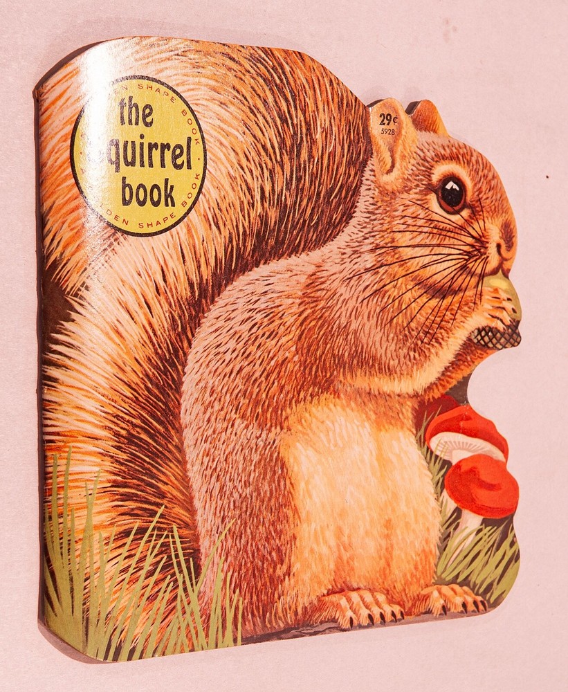The Squirrel Book  ~ A Golden Shape Book ~ 1965