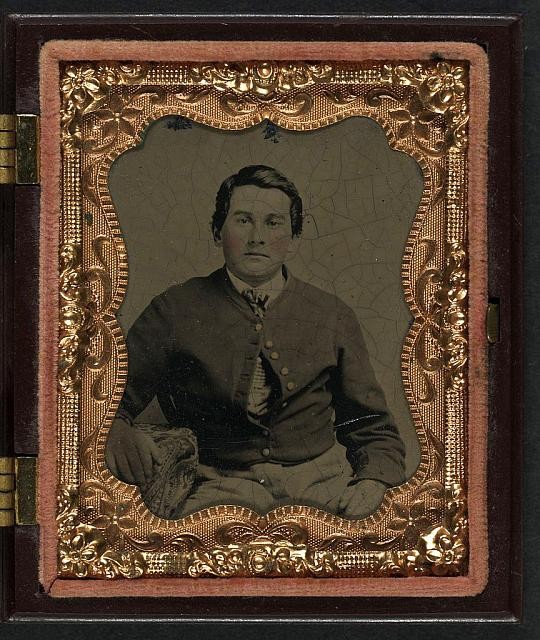 Unidentified Young Soldier,Union Shell Jacket,American Civil War,1861-1865