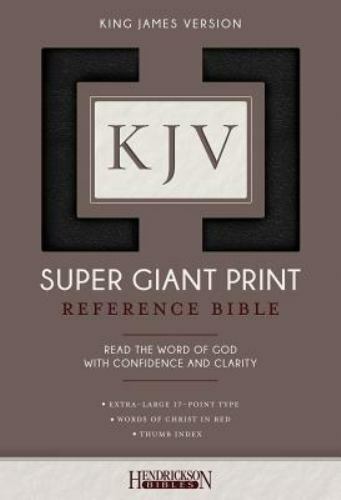 KJV Super Giant Print Reference Bible : King James Version, Black, Imitation ...