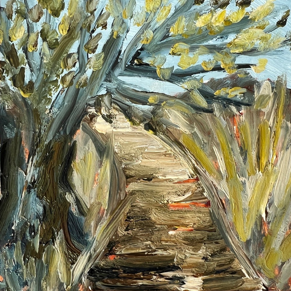 Explore Northern Canada’s Grove in Miniature Oil Painting Landscape Art