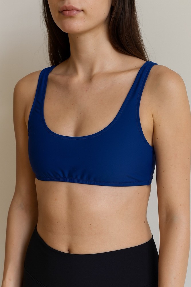 J Crew Heritage Scoopneck Bikini Top Size S Women Summer Vacation Tropical NWT