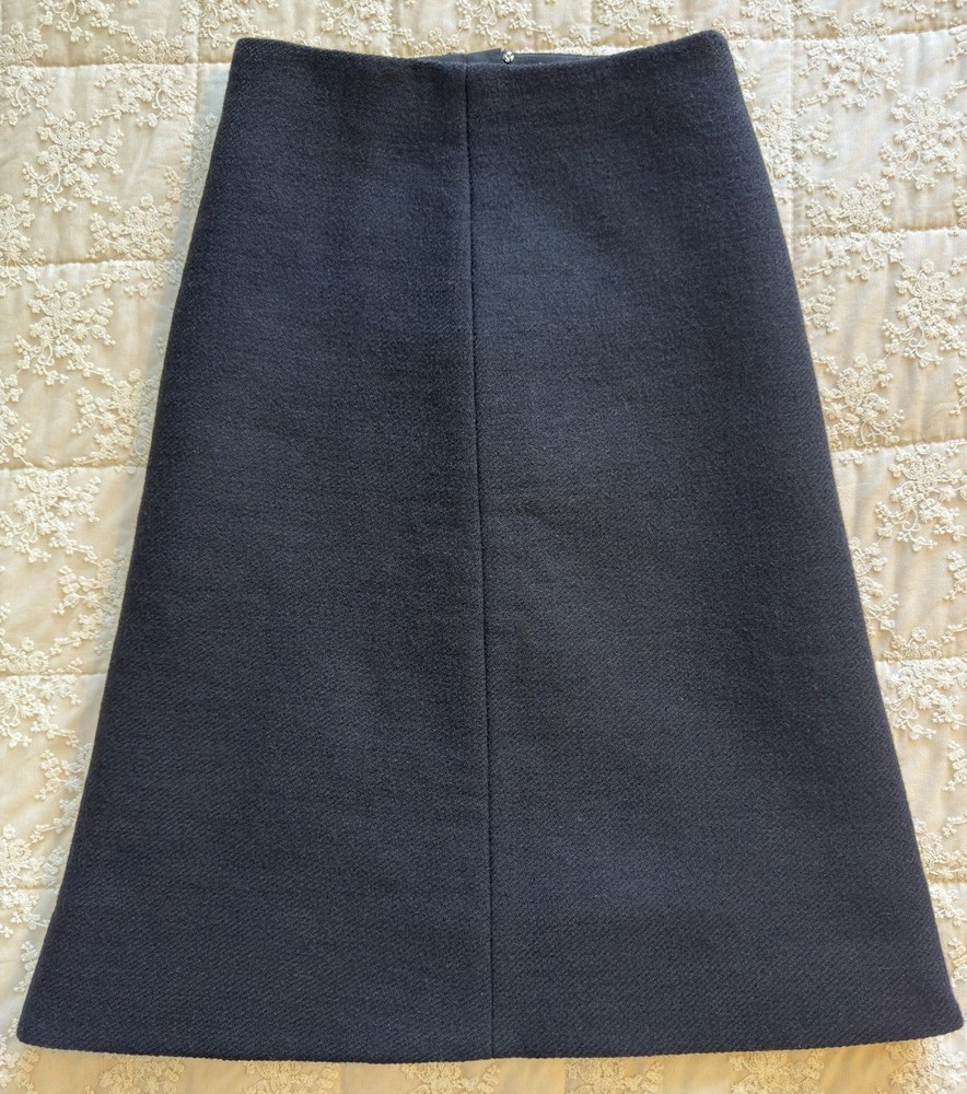 Louis Vuitton Black Wool A Line Skirt Size S (FR36 / US4) Marc Jacobs Era