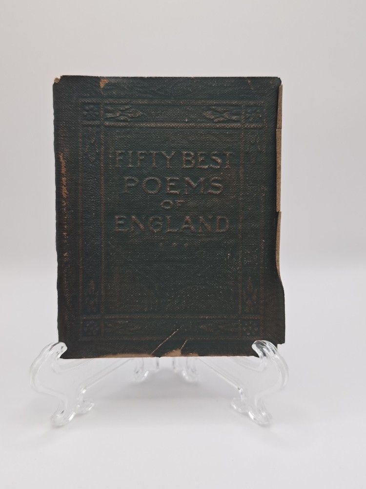 Fifty Best Poems of England by Various Authors, Little Leather Library - Antique