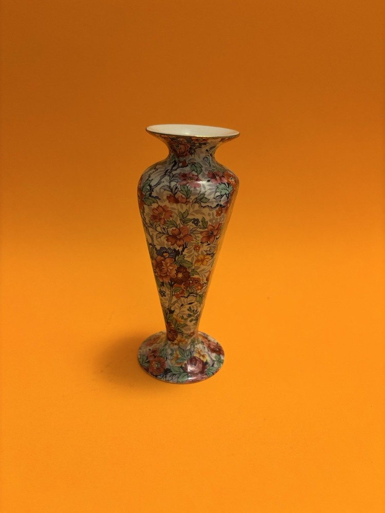 Lord Nelson Marina Chintz Bud Vase 5 In. England Made
