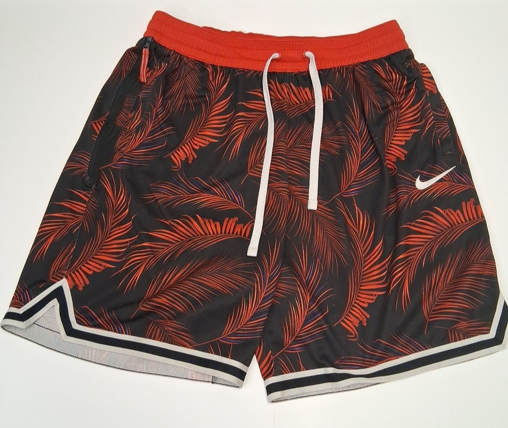 Nike Dri-Fit DNA Floral Basketball Elite Shorts  Men's XL Red Black AR1321-657