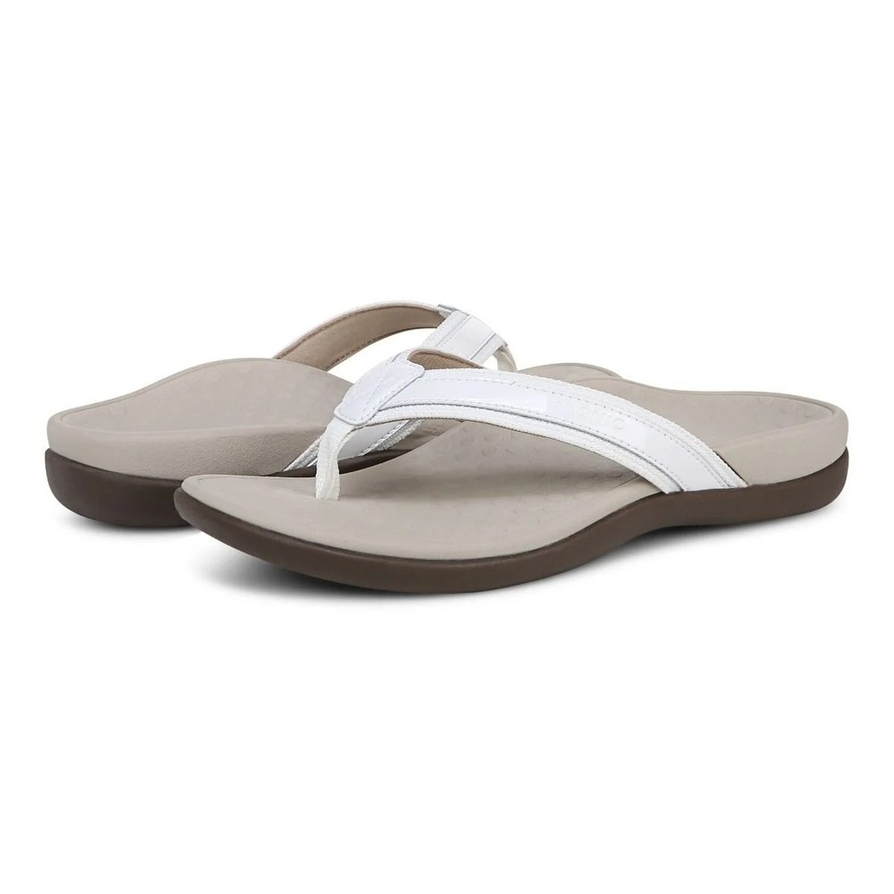 SALE⚡Vionic Women's Tide II Toe Post White Sandal Full Size New With Box -FREE
