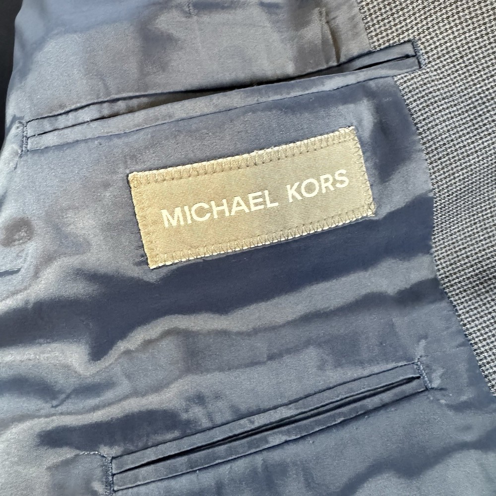 Michael Kors Men's Wool Sport Coat Blazer Blue Size 56R