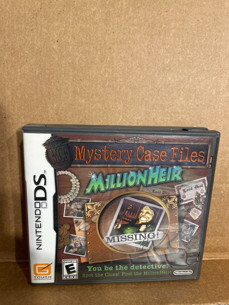 Mystery Case Files: MillionHeir (Nintendo DS, 2008)
