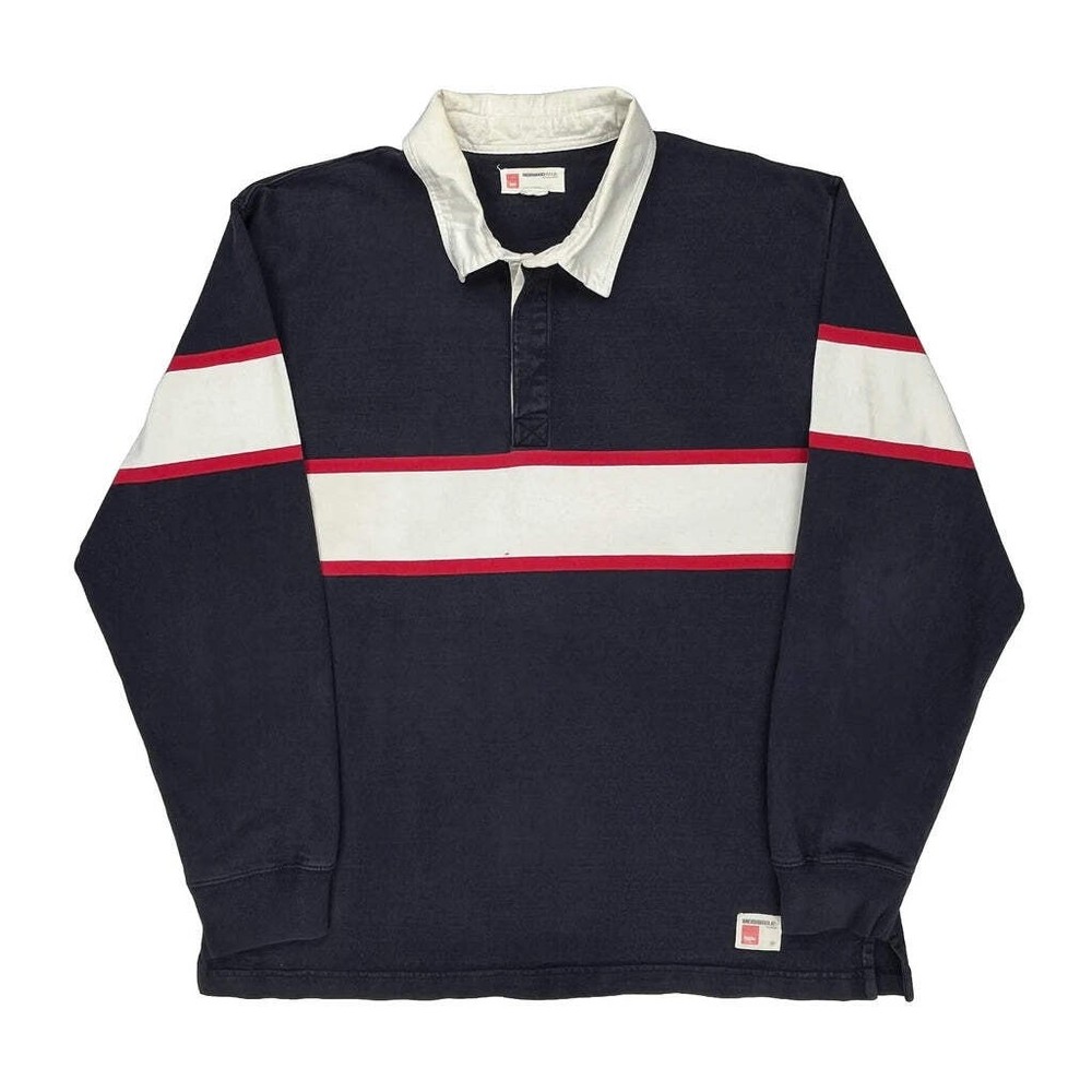 Mossimo Issue Striped Rugby Shirt - XL Red Cotton