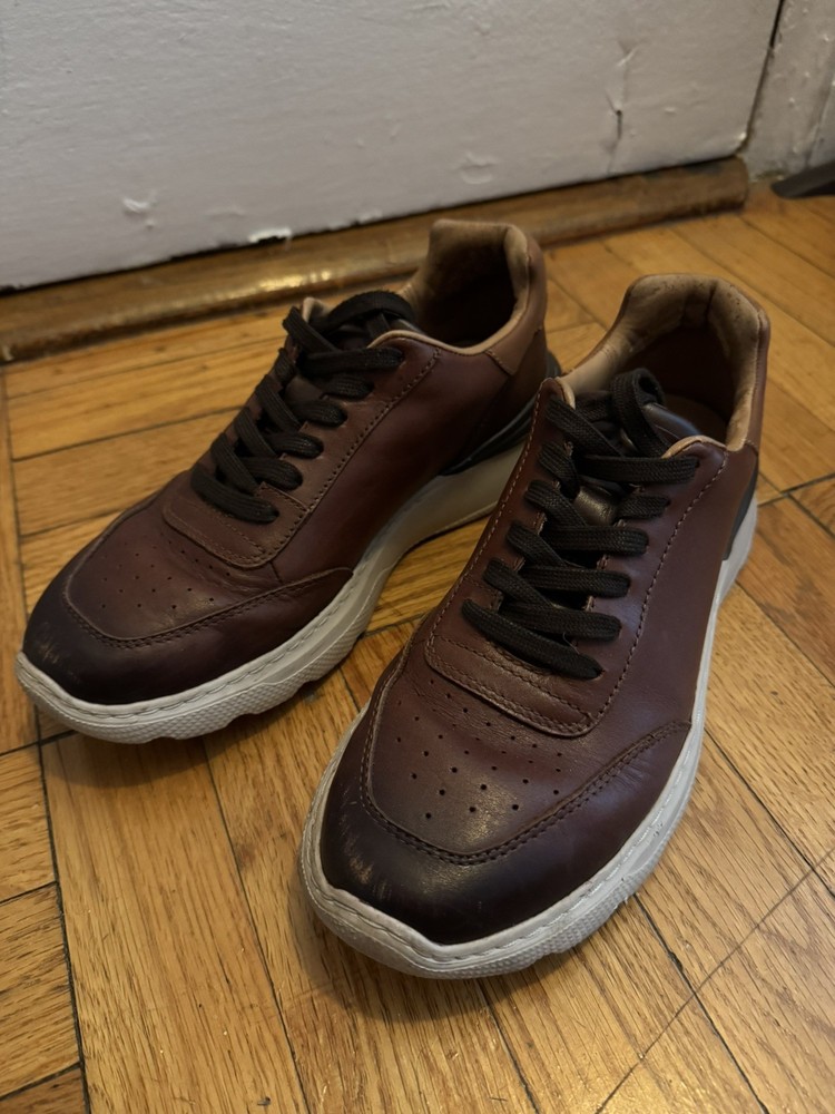 Clark's Men's Sprint Lite Lace Tan Leather Sneakers Size 7 M