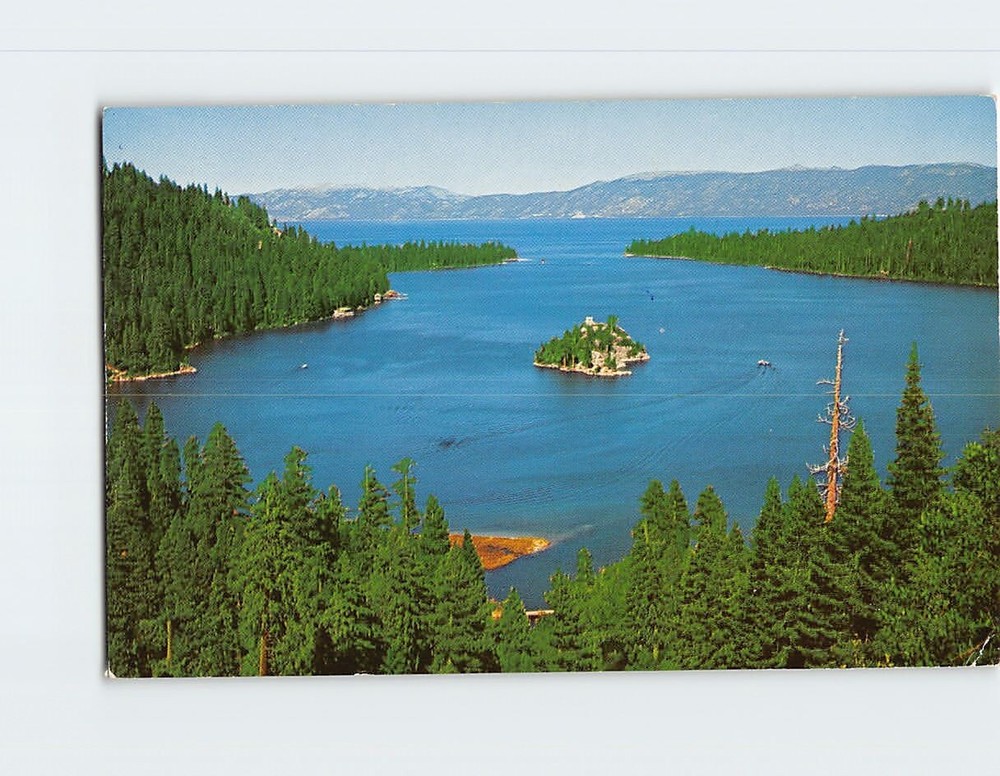Postcard Emerald Bay Lake Tahoe California USA