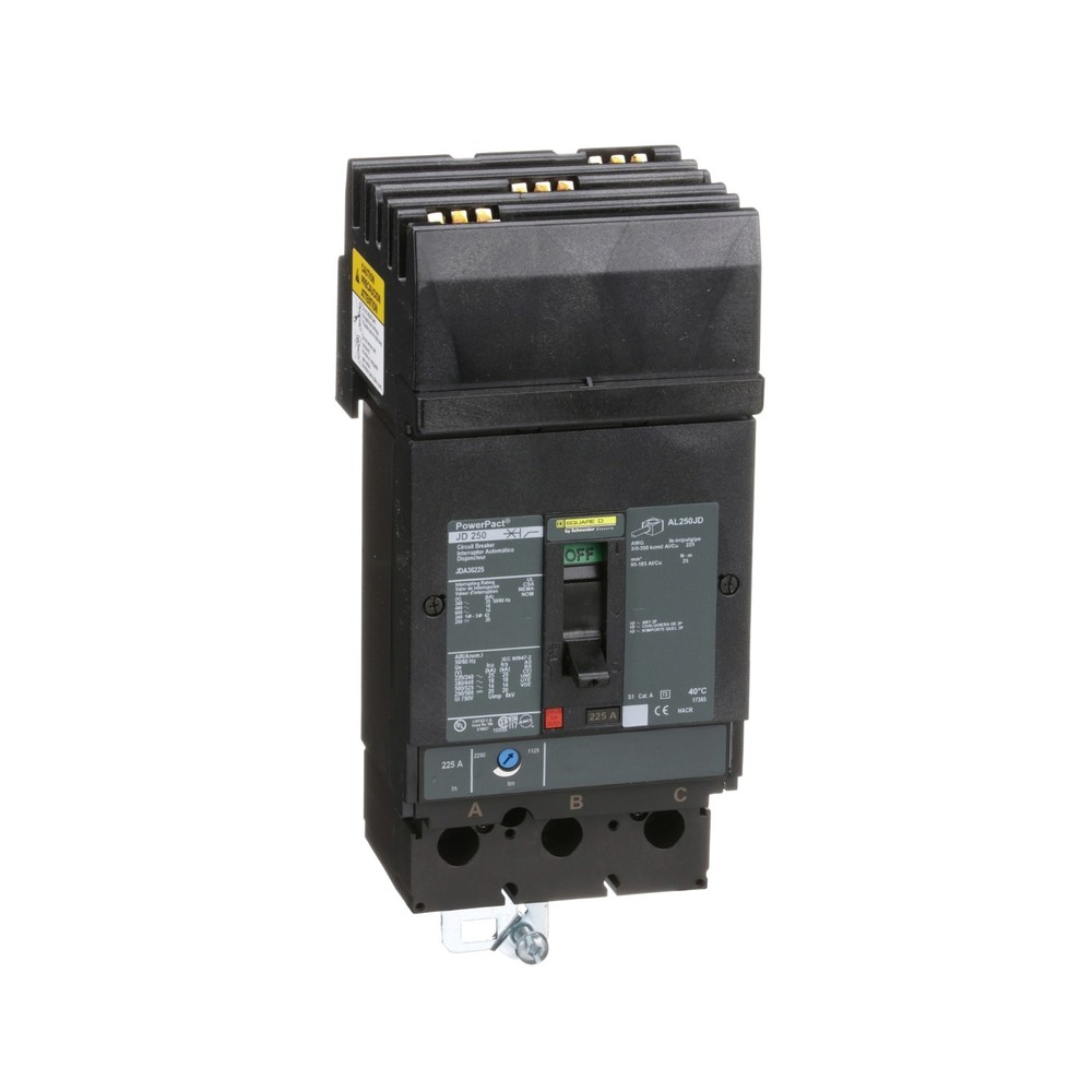 Square D JDA36225 Circuit Breaker - MCCB 225A 3P 14kA