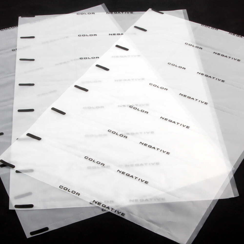 15x Acid-Free Archival Sheet Protectors for 35mm 135 B&W Color Negative Slides-image