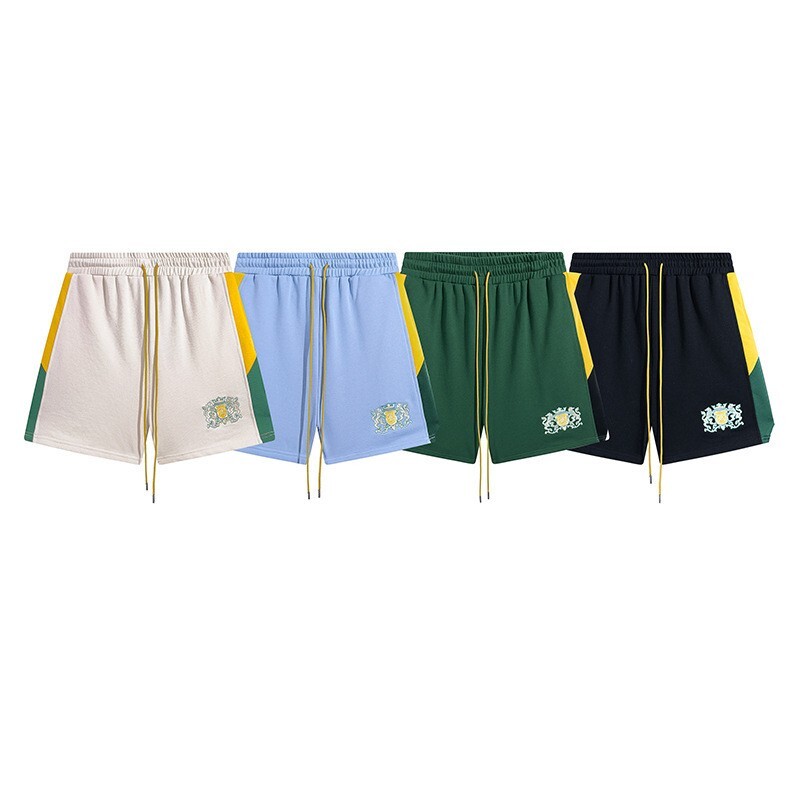 Rhude Mens Basketball Shorts – Breathable Sports Fitness Beach Pants