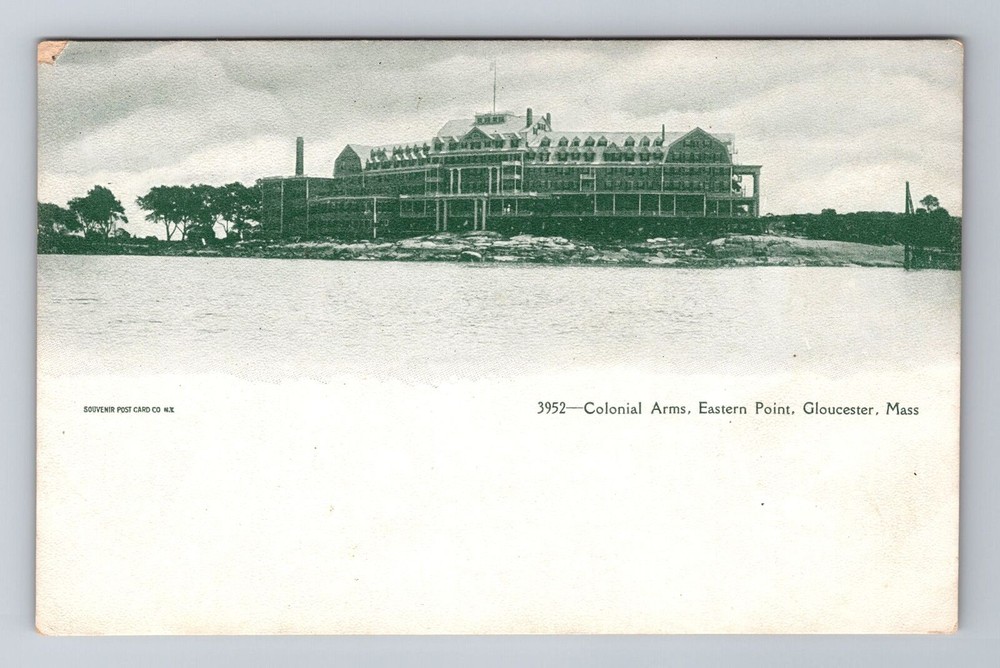 Gloucester MA-Massachusetts, Colonial Arms Hotel Eastern Point, Vintage Postcard