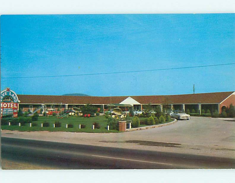 Unused Pre-1980 OLD CARS & CAVE LAND MOTEL Cave City Kentucky KY u3288@