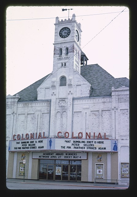 Photo:Junction City Kansas Colonial Theater 1977 Marquee Theater Building