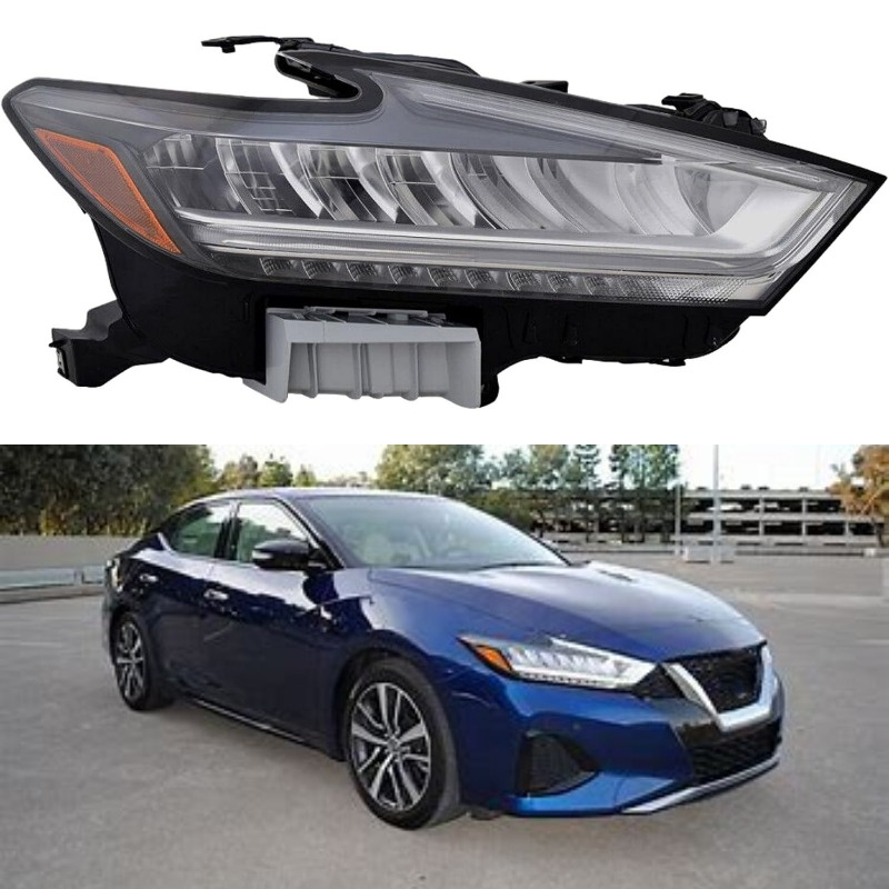 Right Passenger Side LED Headlight Assembly For 19-2021 Nissan Maxima