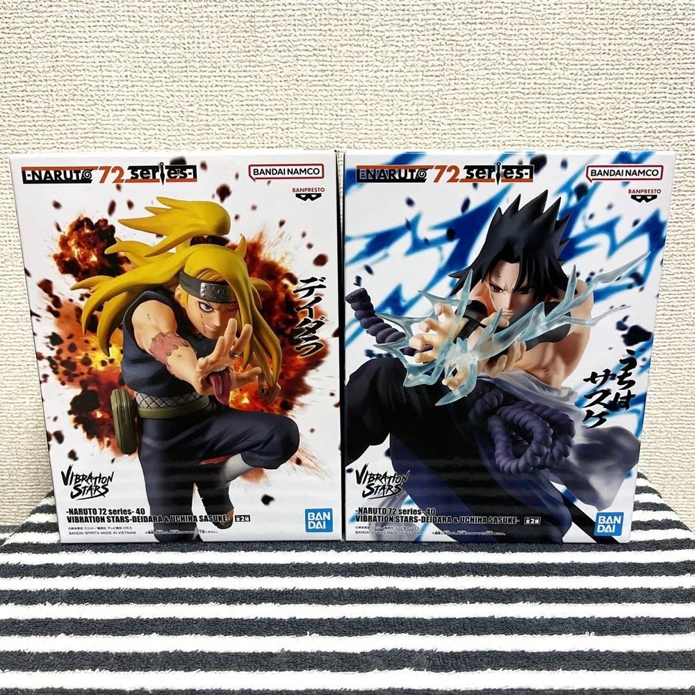 NARUTO 72 series 40 VIBRATION STARS DEIDARA & UCHIHA SASUKE Figure Set Japan New