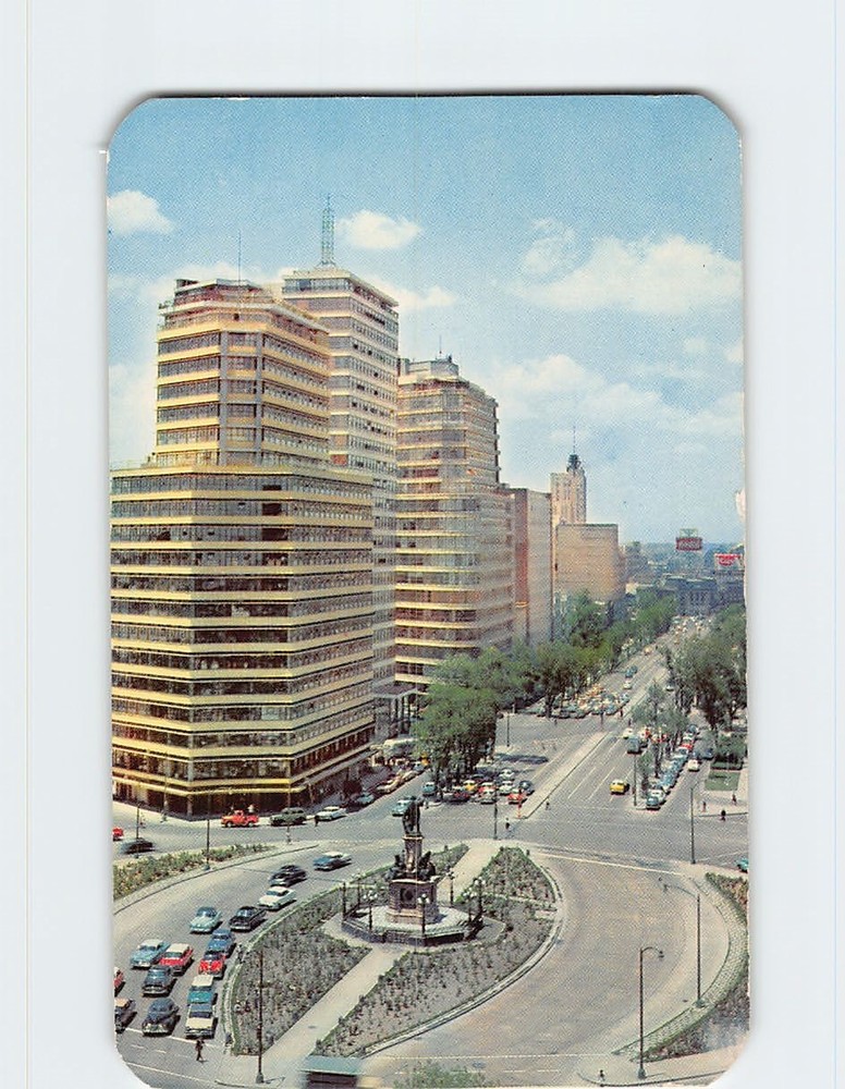 Postcard Paseo de la Reforma Boulevard Mexico