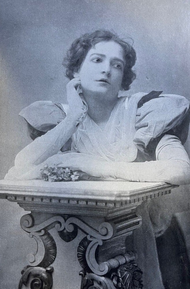 1898 Vintage Magazine Illustration Actress May Buckley