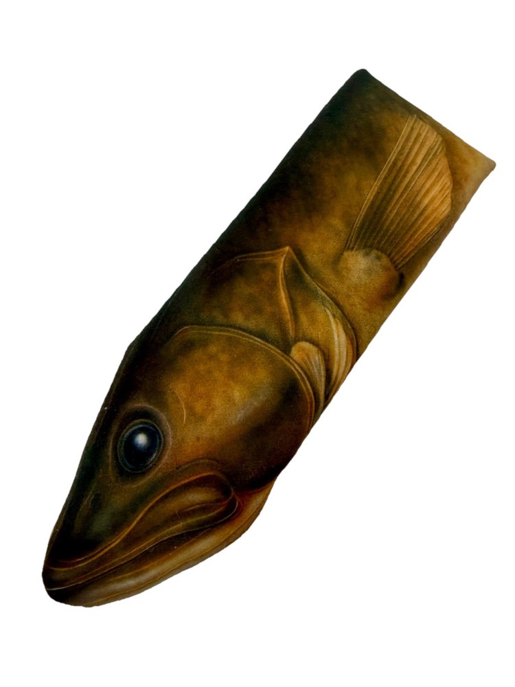 VTG Ralph Marlin Multicolor Classic Walleye Fish 1986 Tie Mens 58 inch
