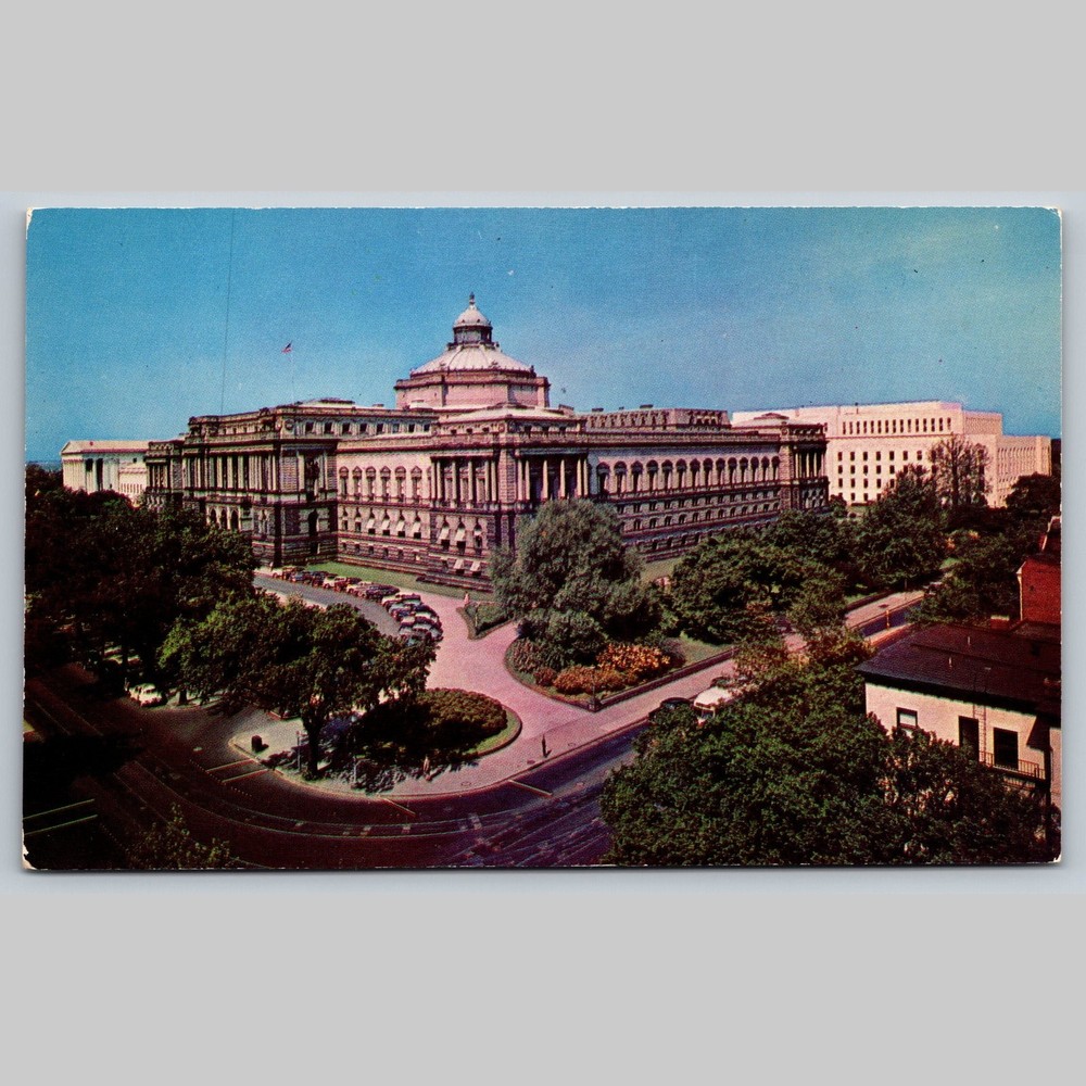 Postcard Library of Congress Washington D.C. Architecture