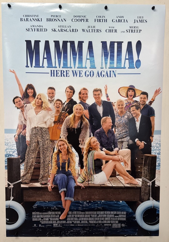 2018 Mamma Mia Here We Go Again Original One Sheet Rolled D/S Movie Poster 27X40