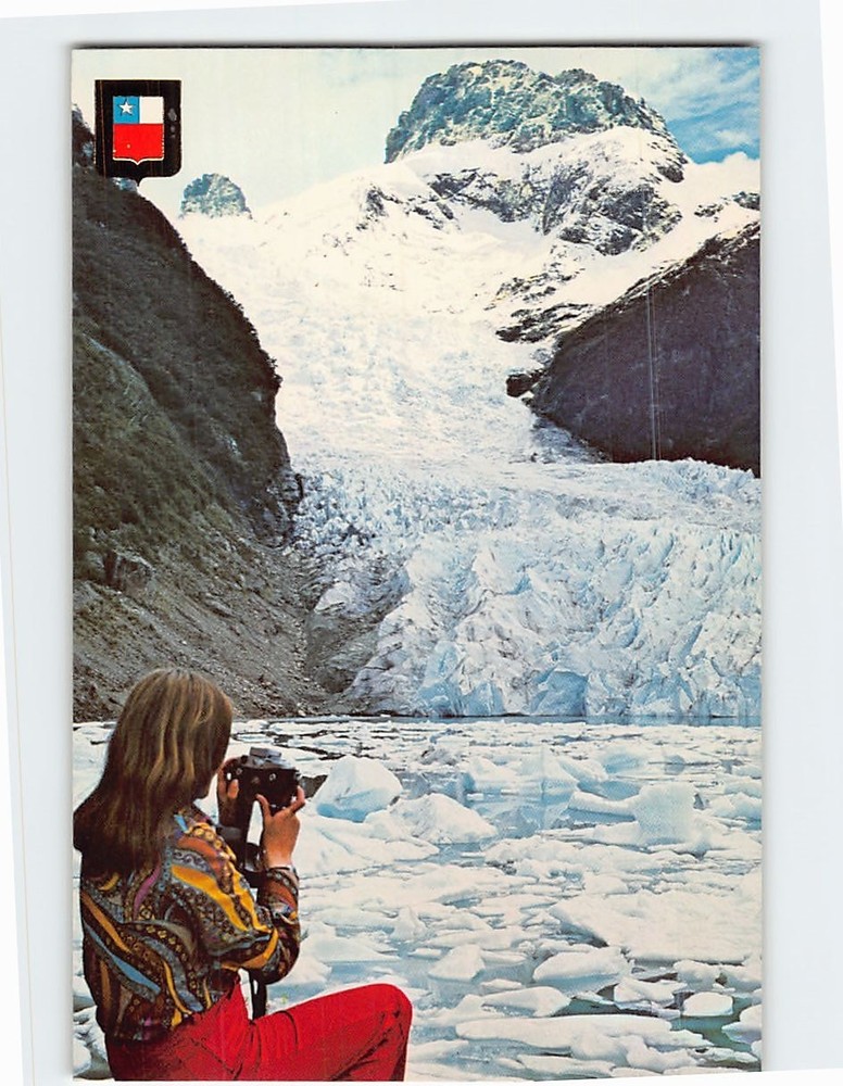 Postcard Ventisquero Serrano en el Seno de Ultima Esperanza Magallanes Chile