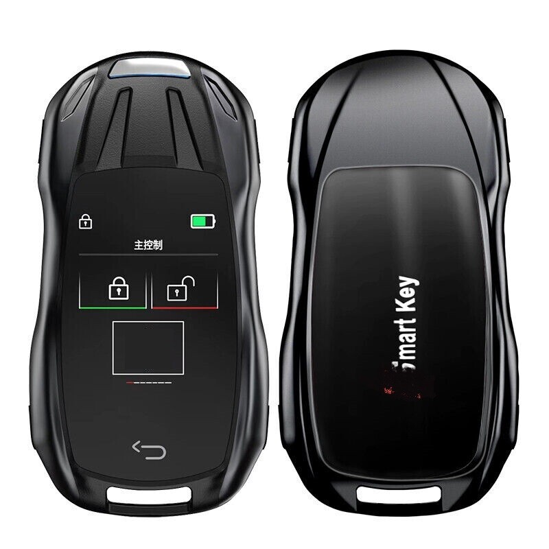 1Set Keyless Entry LCD Touch Screen Car Smart Key Trunk Door Lock Remote Control