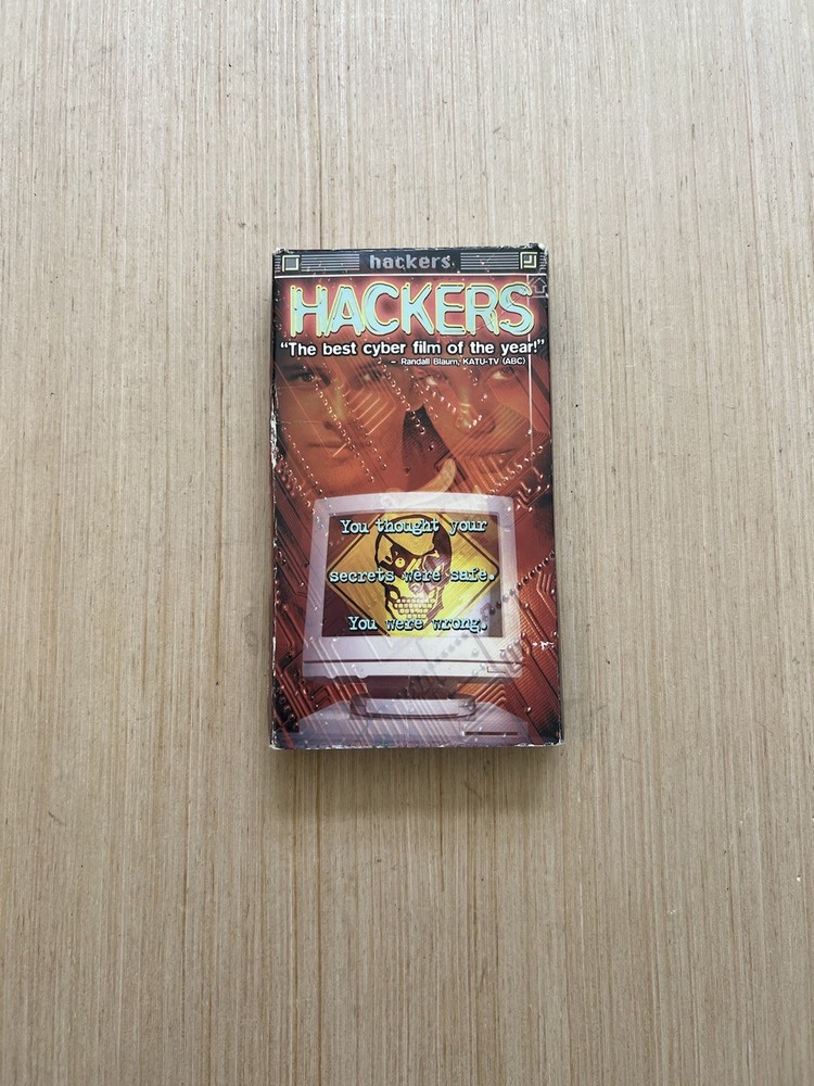 Hackers VHS MGM 1996 1st Edition Slip Cover Rare