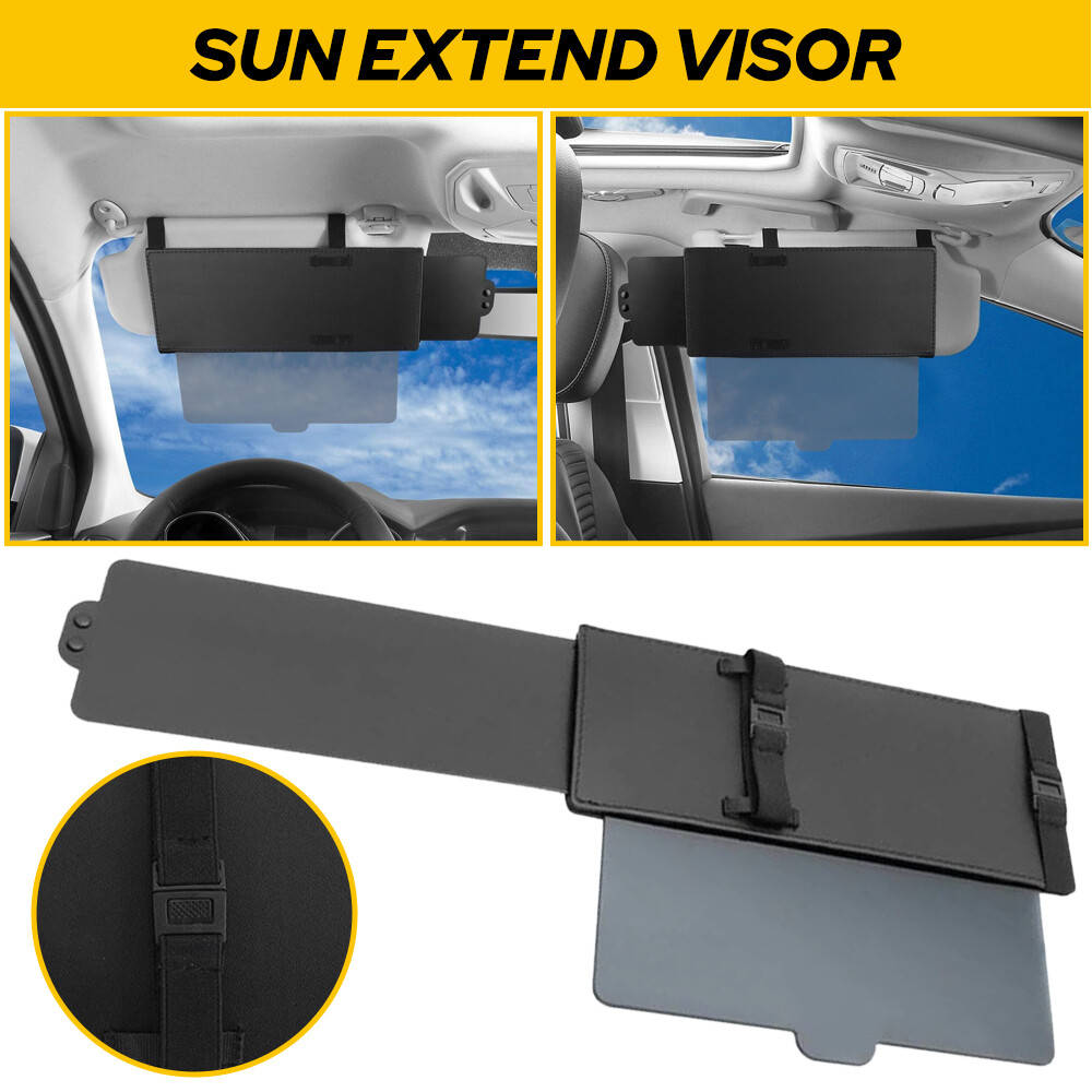 Universal Car Sun Shade Extendable Anti-Glare Visor Cover