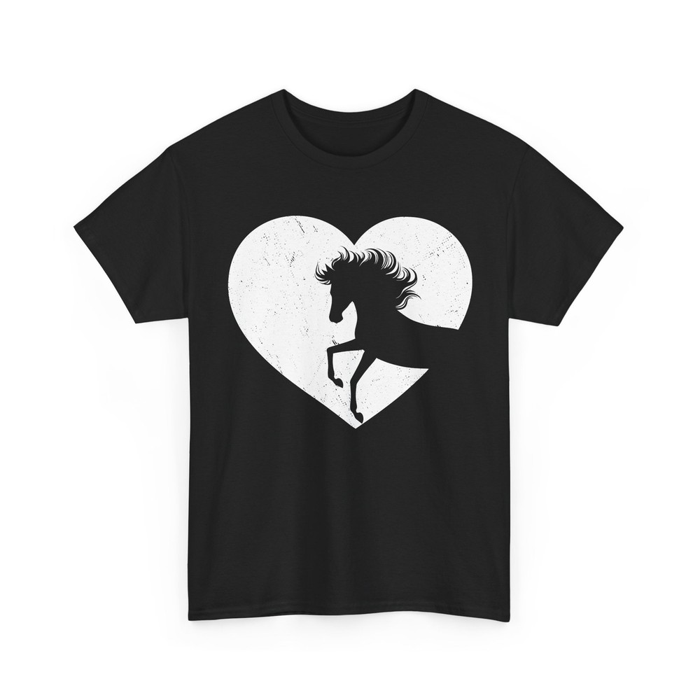 Horse Heart Shirt, Horseback Riding Lovers Horses Owner Women Men T-Shirt