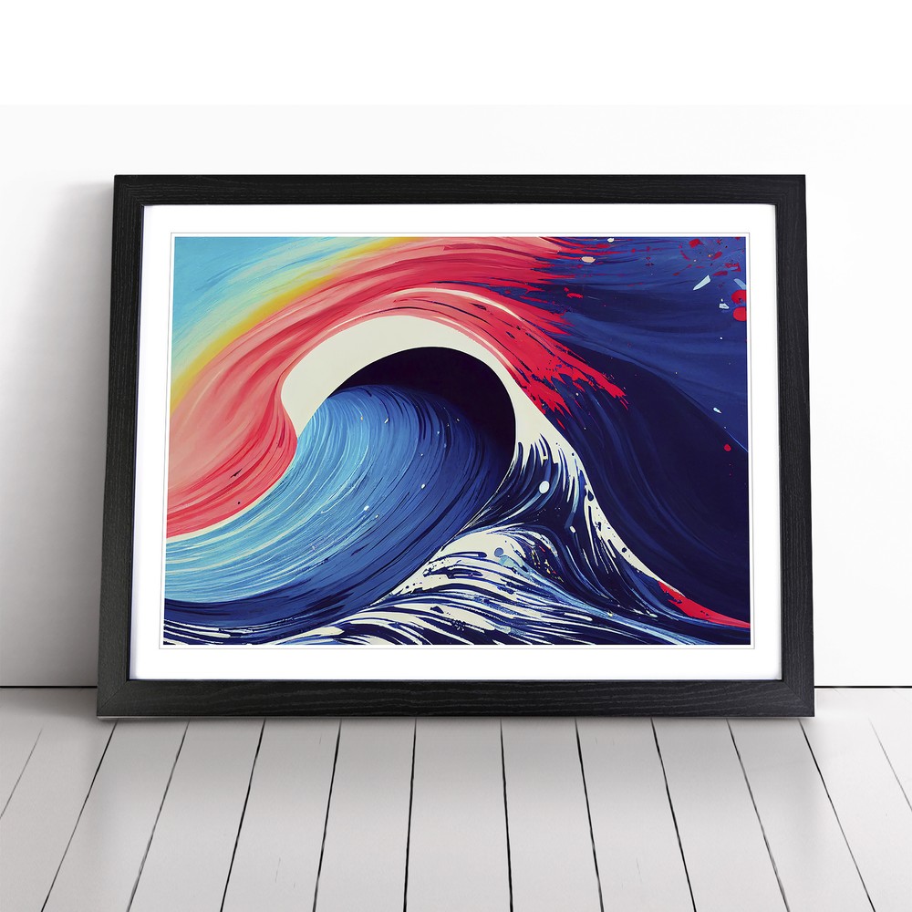 Paint Splash Ocean Wave Vol.3 Abstract Wall Art Print Framed Picture Poster