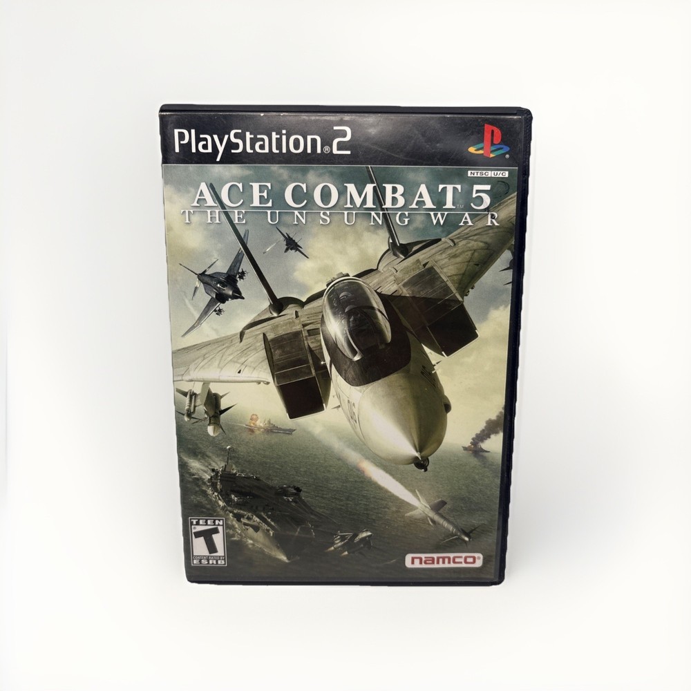 Ace Combat 5: The Unsung War (Sony PlayStation 2, 2004)  PS2  Black Label Tested-image