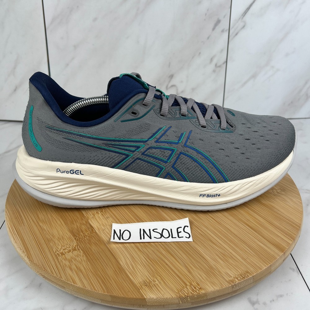 Asics Gel Cumulus 26 Mens Size 11.5 Gray Blue Athletic Running Shoes 1011B894