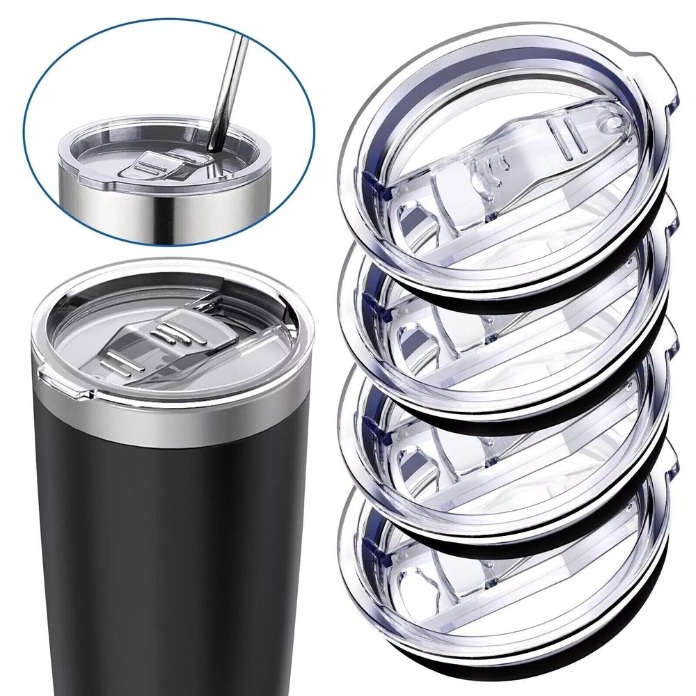4pcs 20oz Skinny Tumbler Replacement Lids Spill Proof Splash For Yeti Rambler