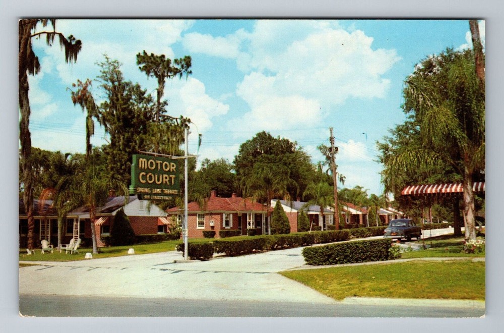 Winter Haven FL-Florida, Spring Lake Terrace Motor Court, Vintage Postcard