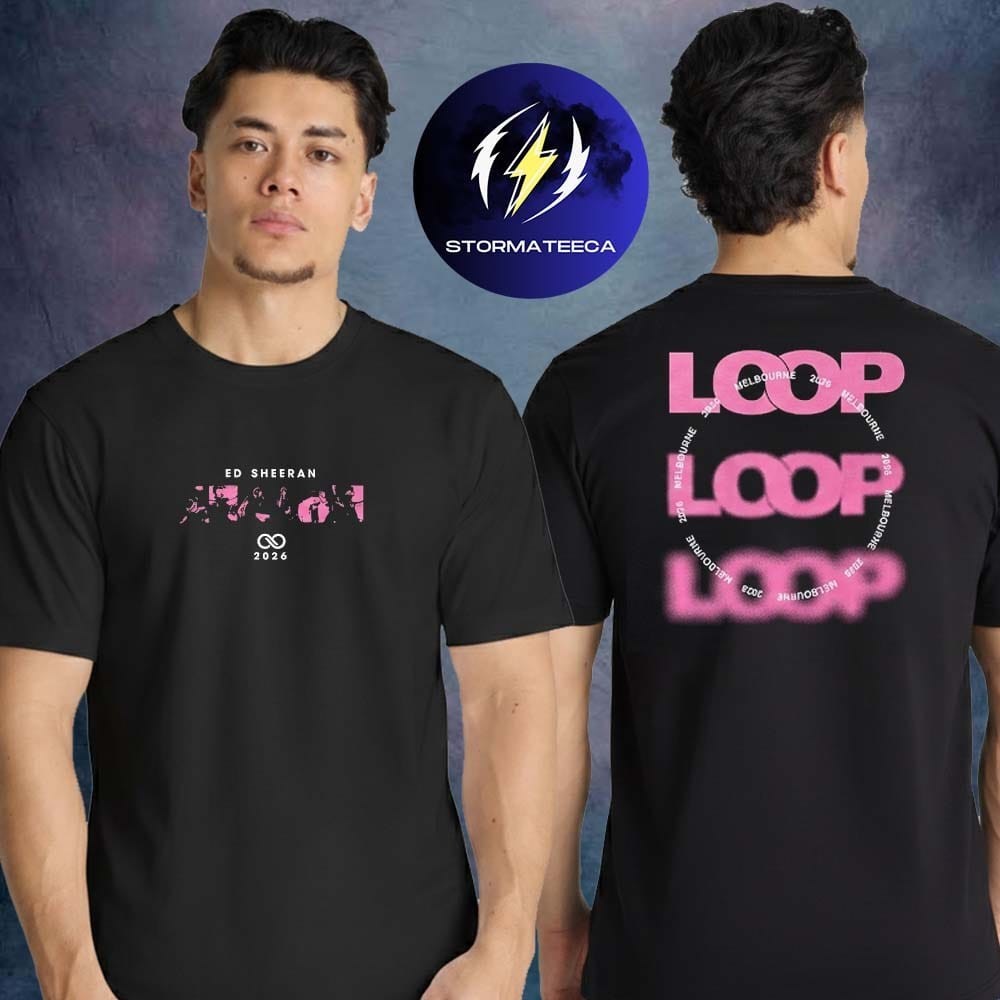 Ed Sheeran Loop Tour Melbourne 2026 Exclusive Merch Pop Up Store Event Two Sided
