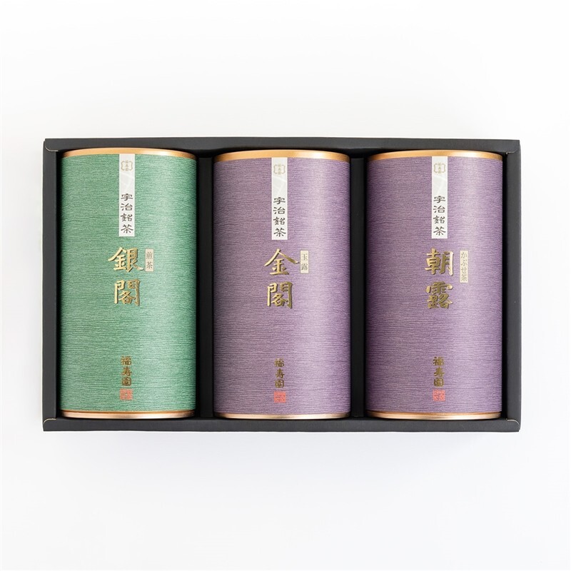 Kyoto Uji Fukujuen Japanese Green Tea Gift Set MG-100A Gyokuro Kabusecha Sencha
