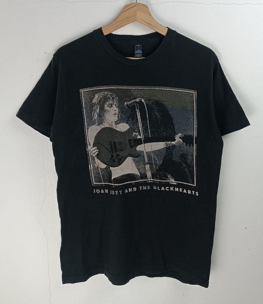 VTg Joan Jett And The Blackhearts basic black Retro style T shirt NH18063