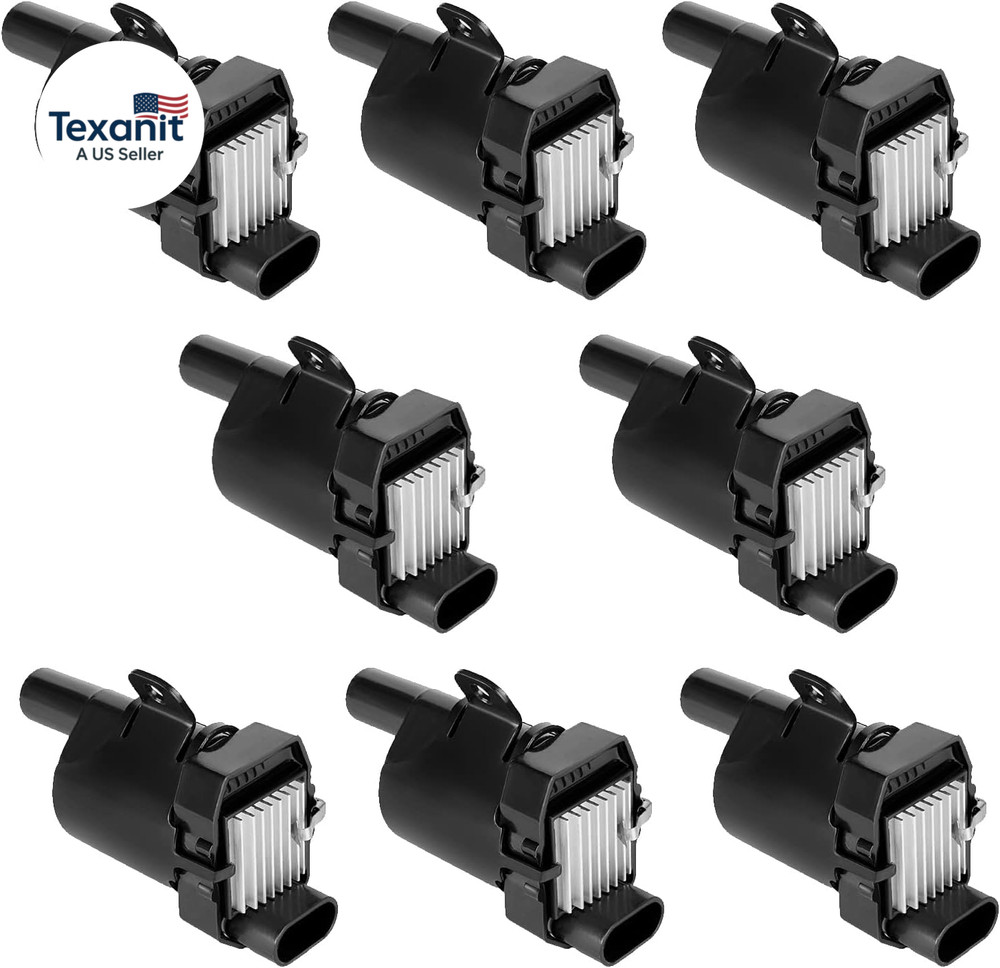 Set of 8 round Ignition Coil Packs for V8 5.3 6.0 Chevy Silverado 1500 2500 Taho