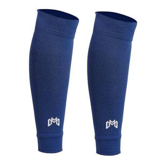 Pre Cut Soccer Sock Sleeves, Companion for Soccer Grip Socks, One Size Navy