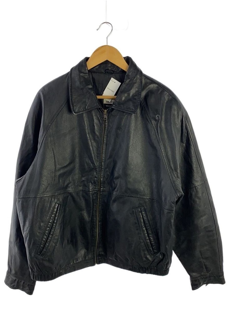 Leather Jacket Blouson/L/Leather/Blk 3500