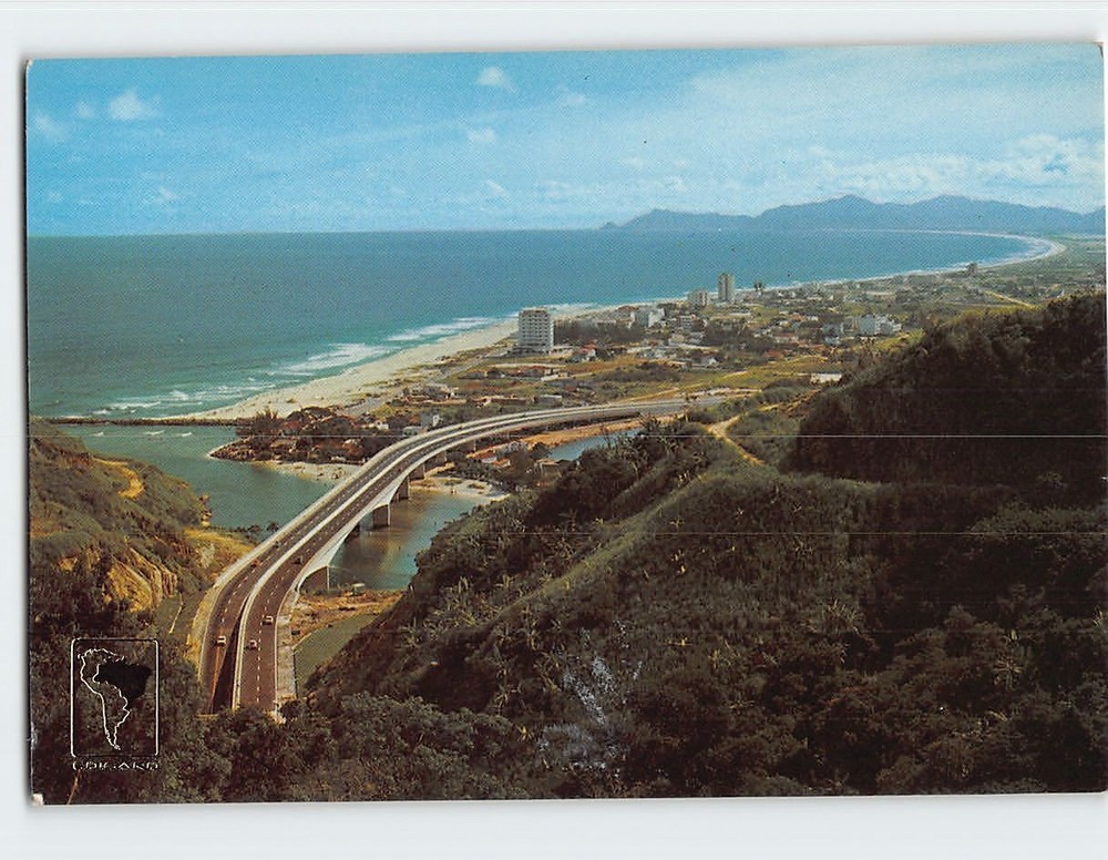 Postcard Aerial View Barra de Tijuca Rio de Janeiro Brazil