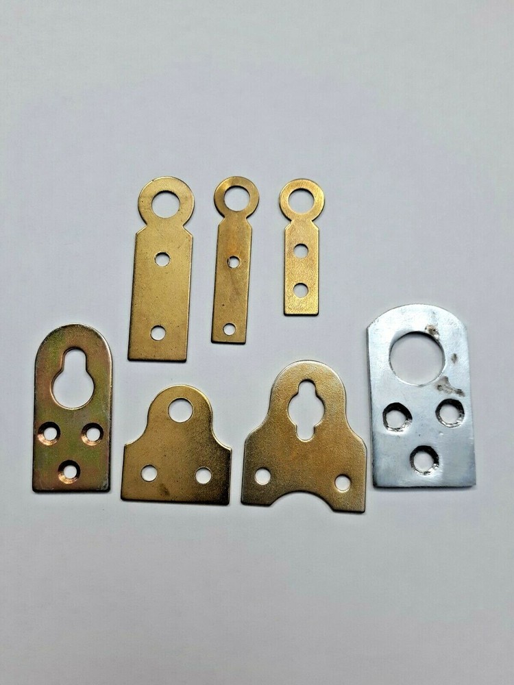 CLOCK HANGING BRACKETS BRASS PLATED AND STEEL 7 DIFFERENT ONES