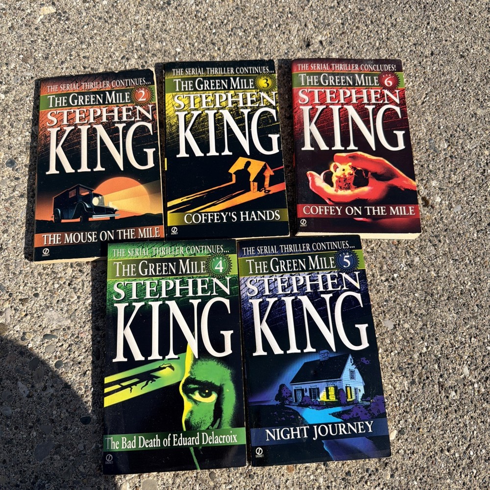 1996 Stephen King The Green Mile Thriller Near Complete Set 2-6 First Edition
