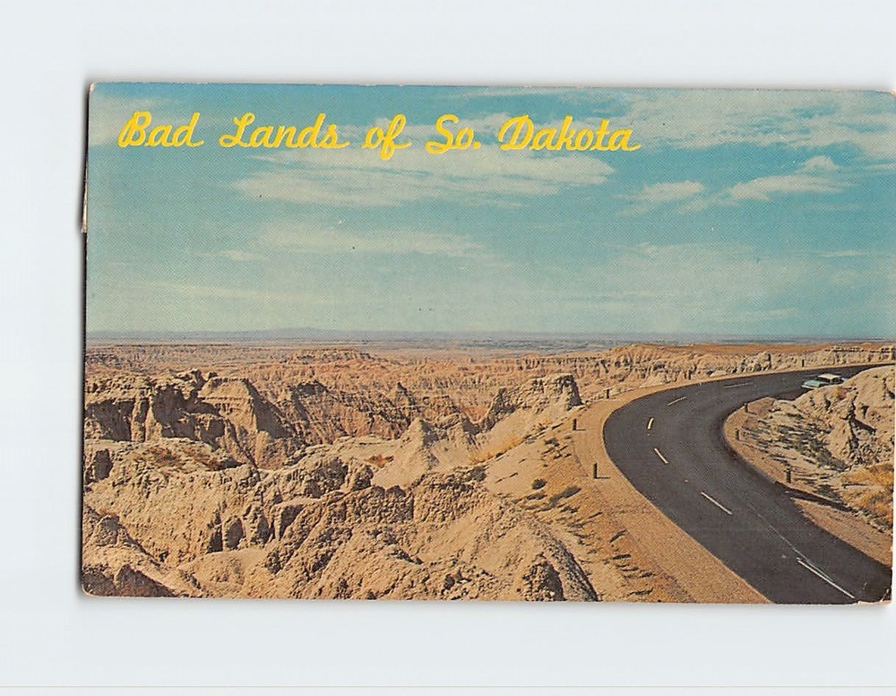 Postcard Badlands of South Dakota USA